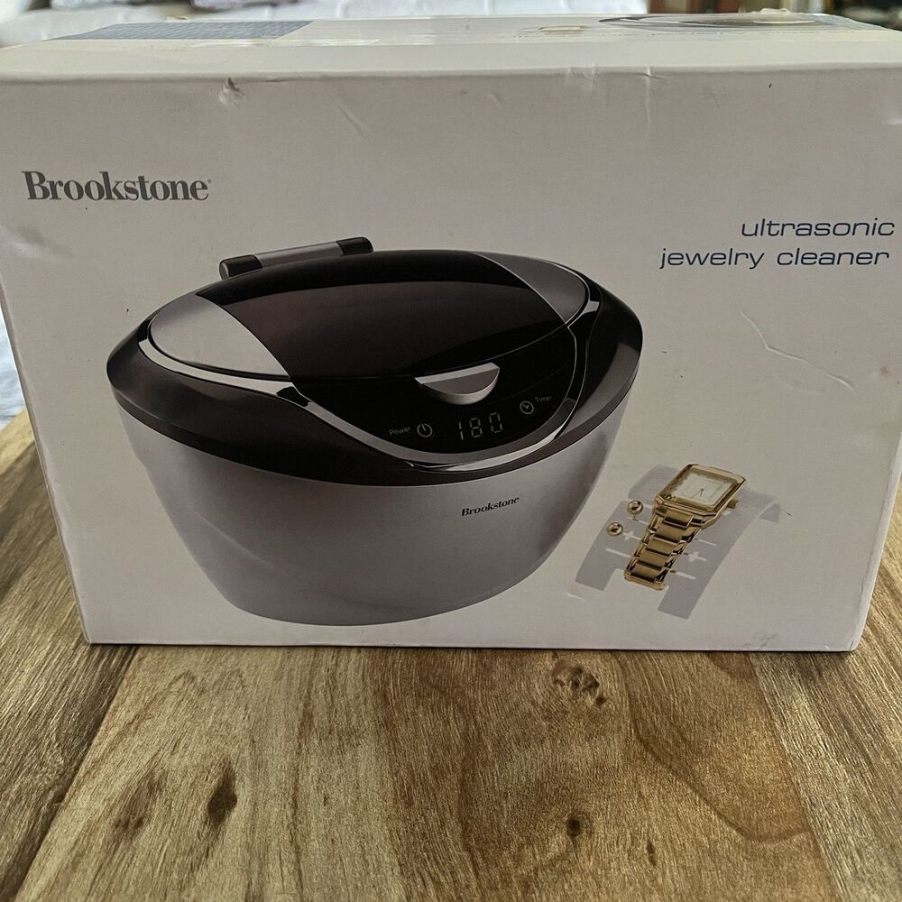 Brookstone Digital Ultrasonic Cleaner for Jewelry, Eyeglasses & Watches